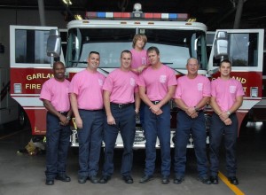 Garland Firefighters Go Pink