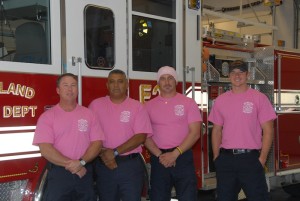 Garland Firefighters Go Pink